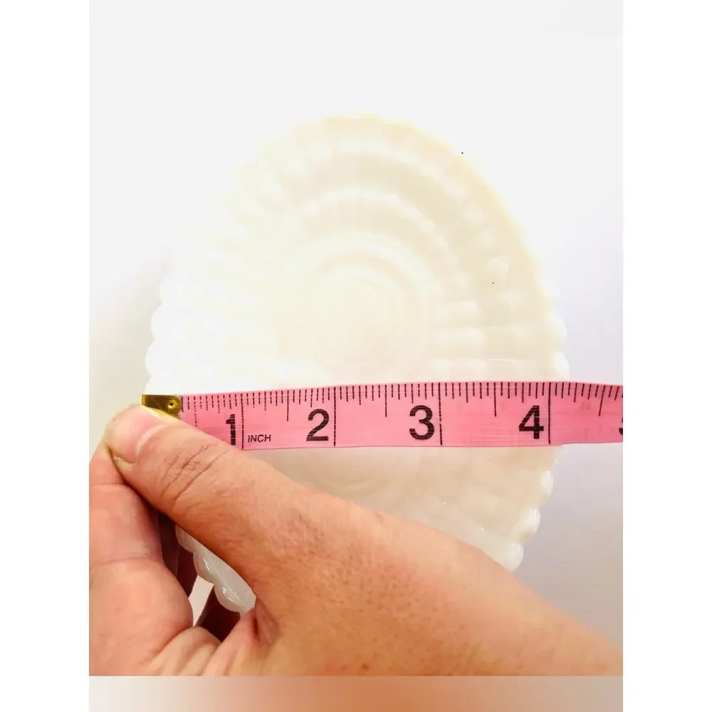 Vintage Owl Pedastal Soap Dish White Hobnail Glass Oval Decorative Whimsical